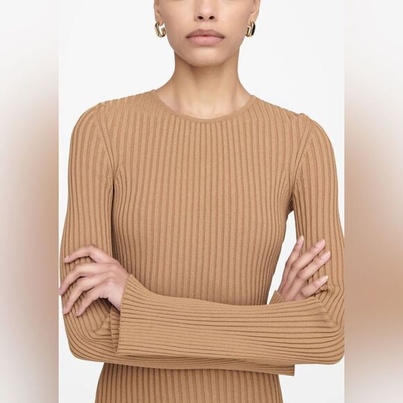 NWT Anine Bing Sia Ribbed Midi Dress - Picture 7 of 13